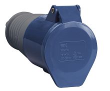 Розетка кабельная переносная IEK КНР ССИ-213 16А 2Р+PE 230В IР44 синий картинка 